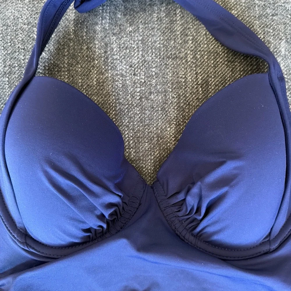 Tommy Bahama Navy Swimsuit - Picture 2 of 11